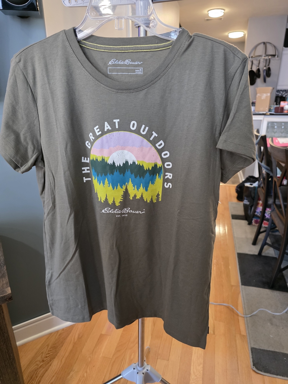 Eddie Bauer 'The Great Outdoors' Graphic Tee - Olive